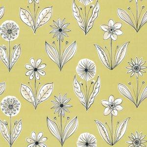 LITTLE GREENE 50S LINE PAPERS FLORETTE WALLPAPER
